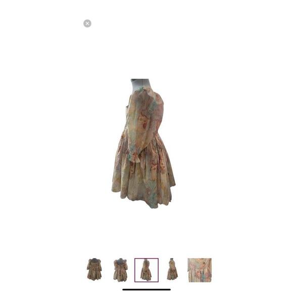 Free People Selkie The Cottage Puff Mucha Babydoll Puff Sleeve Mini Dress Size M - Picture 7 of 13